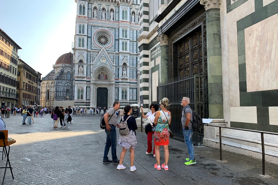 Florence Cathedral near the Baptistery
