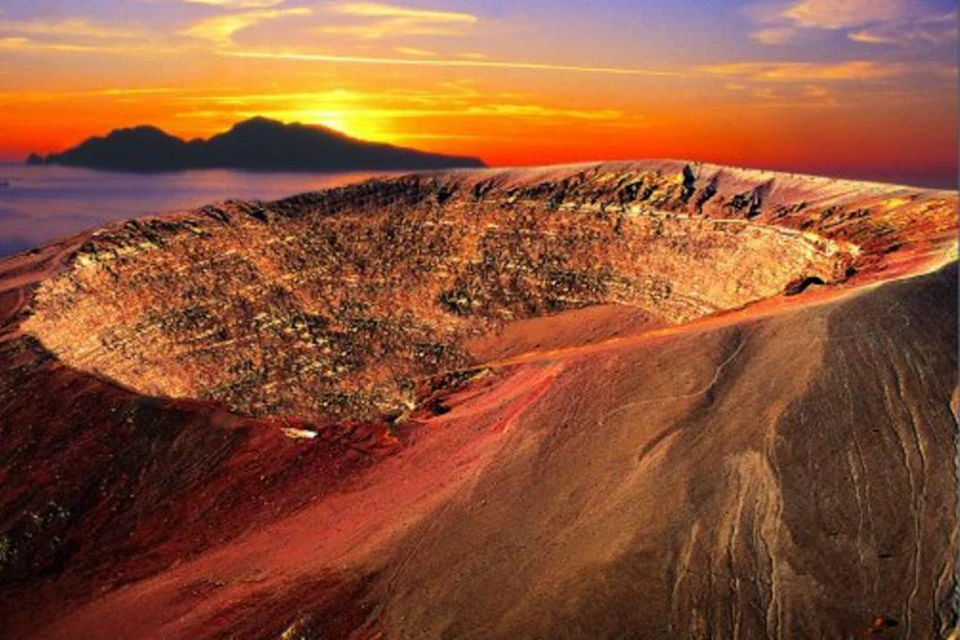 Vesuvius at Sunset