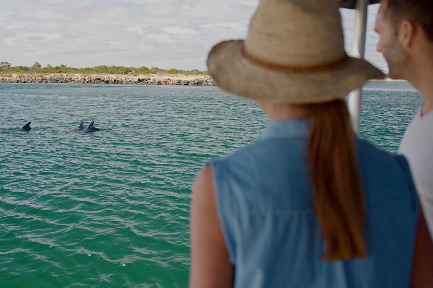 À quelques minutes seulement de la plage, nous explorons les cours d'eau locaux, qui abritent une population de plus de 100 dauphins.