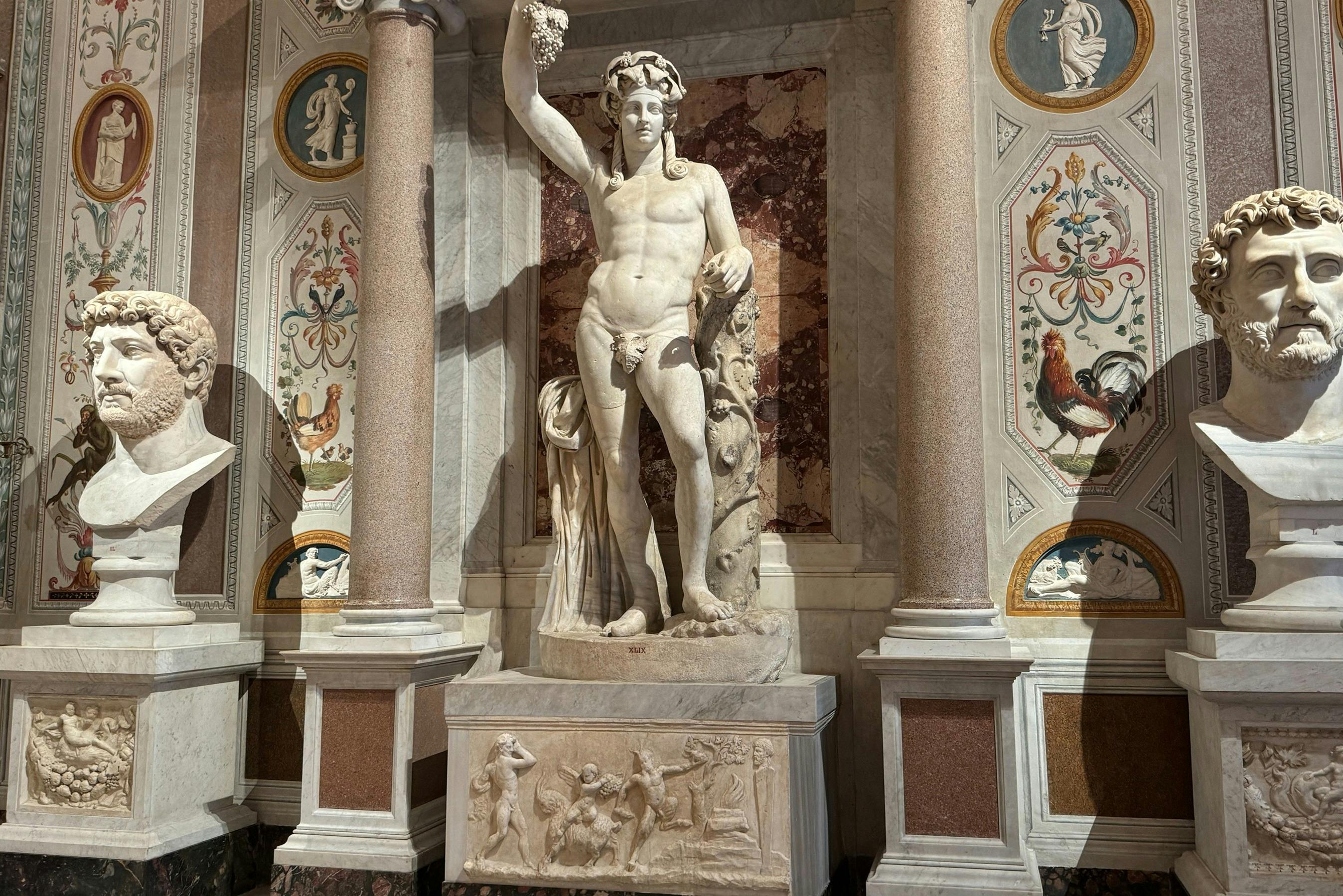 Follow the guide’s lead to one of Caravaggio’s early works to admire his mastery of light and shadows, textures and drama