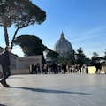 Terrasse der Vatikanischen Museen, Blick auf den Petersdom