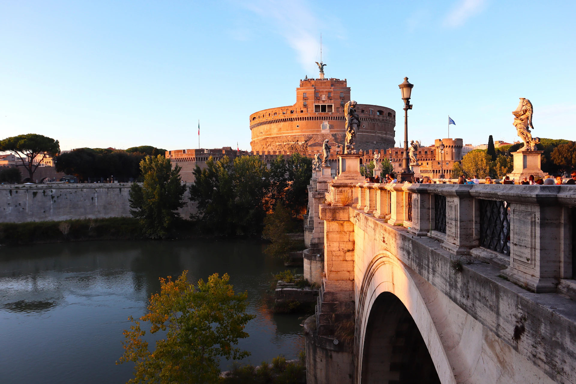 View from the other end of the bridge