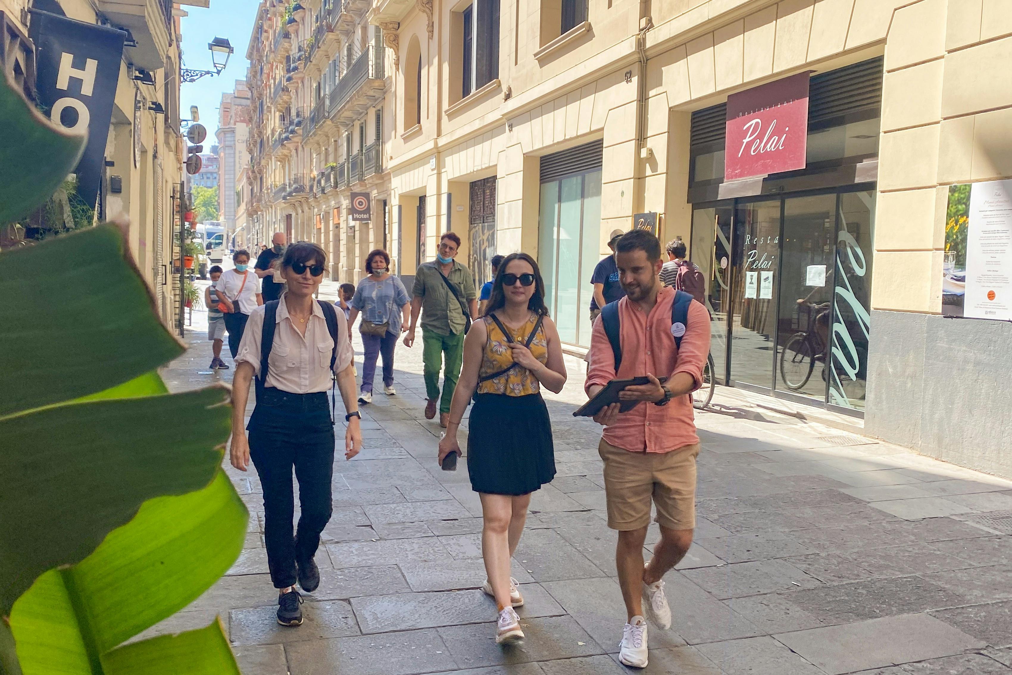 Rušná barcelonská ulice