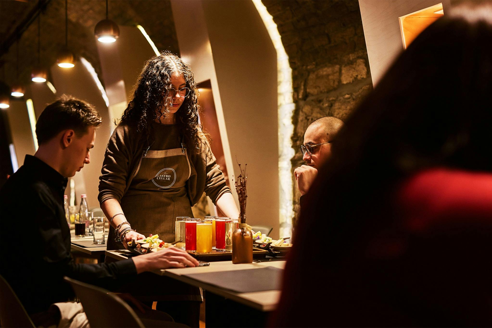 serving the tasting platters