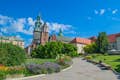 De binnenplaats van het kasteel Wawel