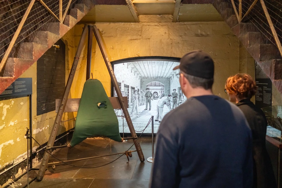Artefacts inside Old Melbourne Gaol