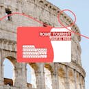 Cartão turístico de Roma