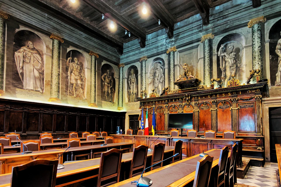 Council Room of the Palazzo dei Priori in Viterbo