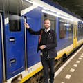 Zug der niederländischen Eisenbahn