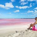 Temps lliure per fer fotografies en paisatges de color rosa (depèn del temps)