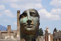 Cara de las ruinas de Pompeya