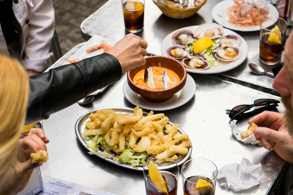 Variety of tapas