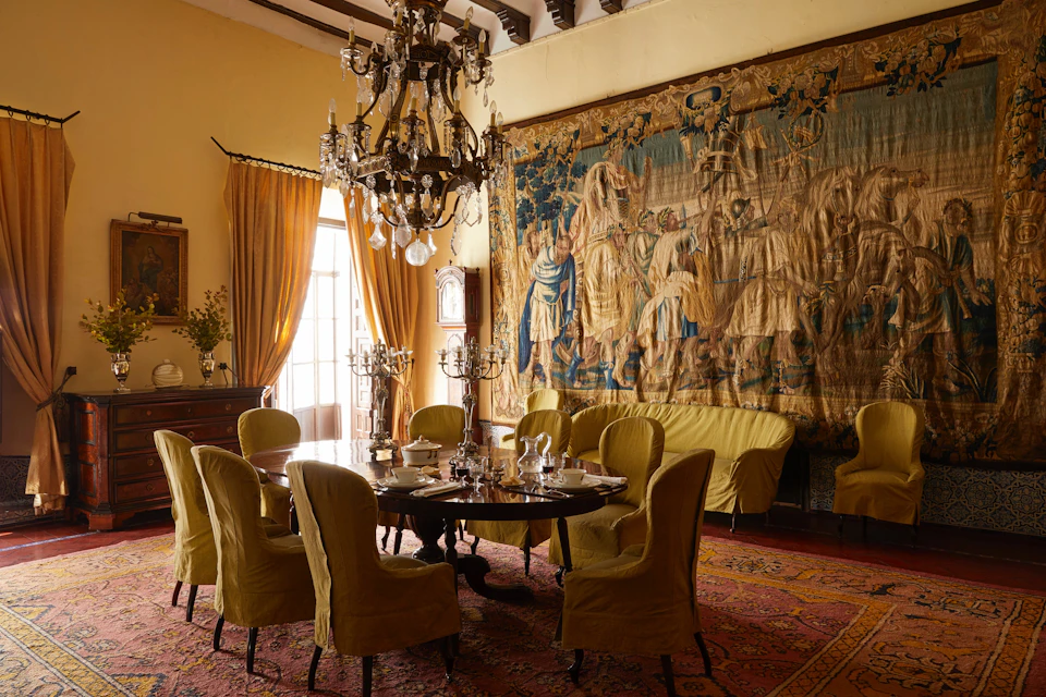 Main dining room of the palace.