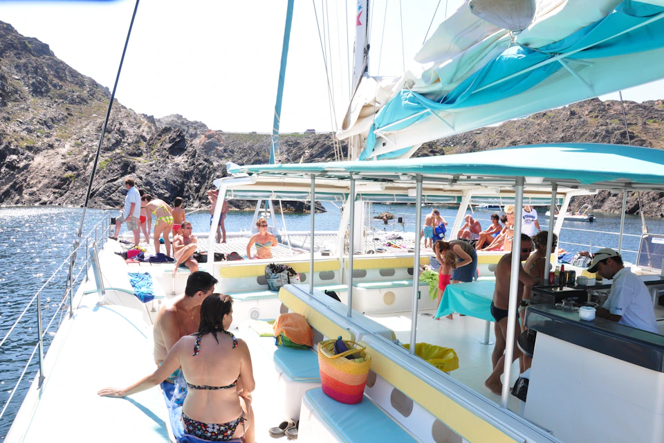 Inside Catamaran