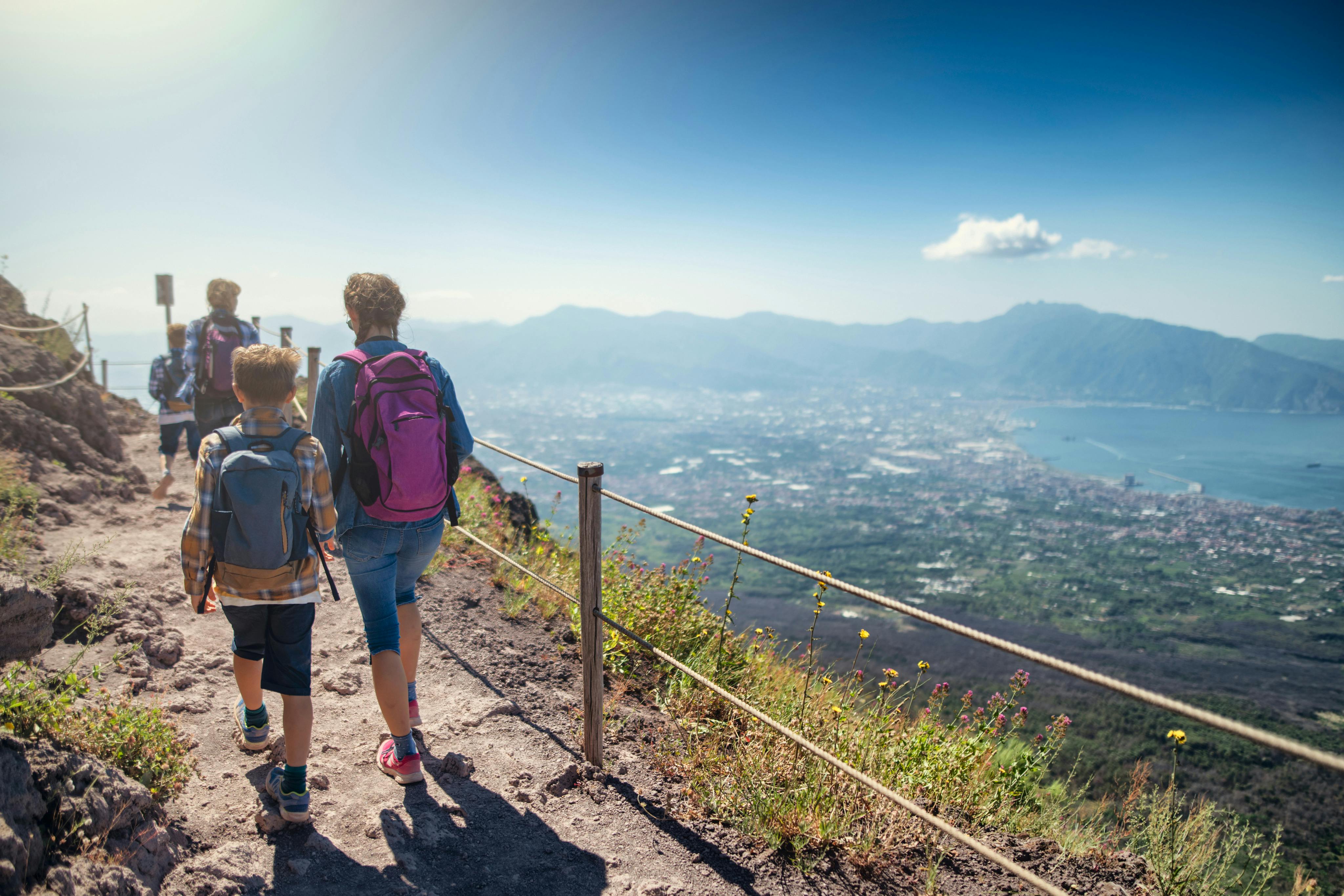 维苏威火山的景色