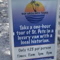 One hour tours from the St. Pete Pier Fridays and Saturdays