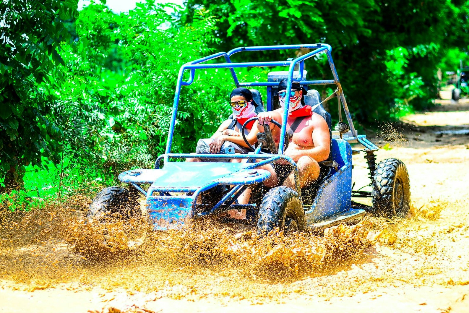 Punta Cana: Half-Day Buggy Tour + Macau Beach & Cenote Visit