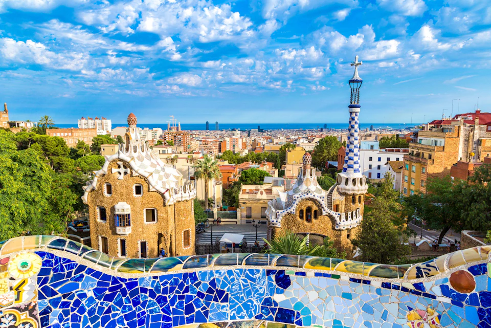 Park Güell views of the city