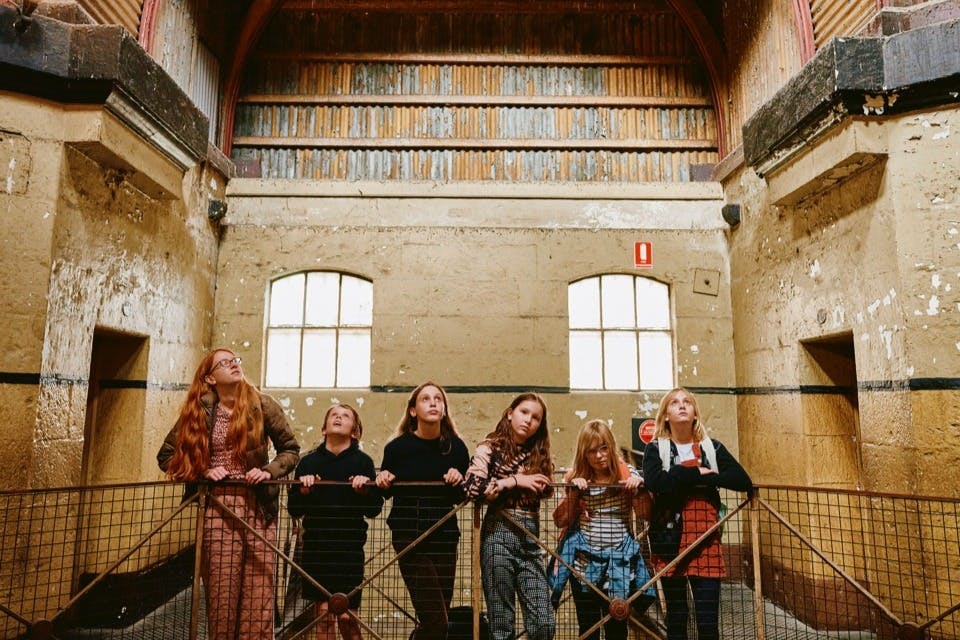 Children exploring Old Melbourne Gaol