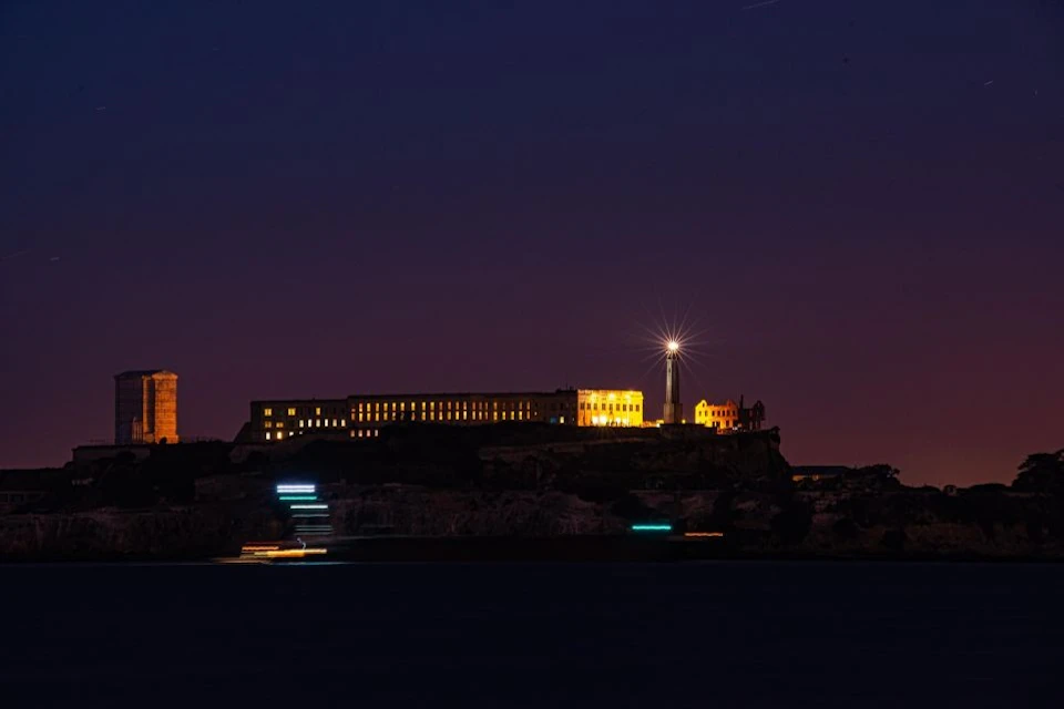 Alcatraz at night