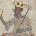 Mansa Musa featured in the Catalan Atlas.