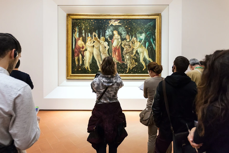 The Birth of Venus, by Botticelli, Uffizi Gallery.