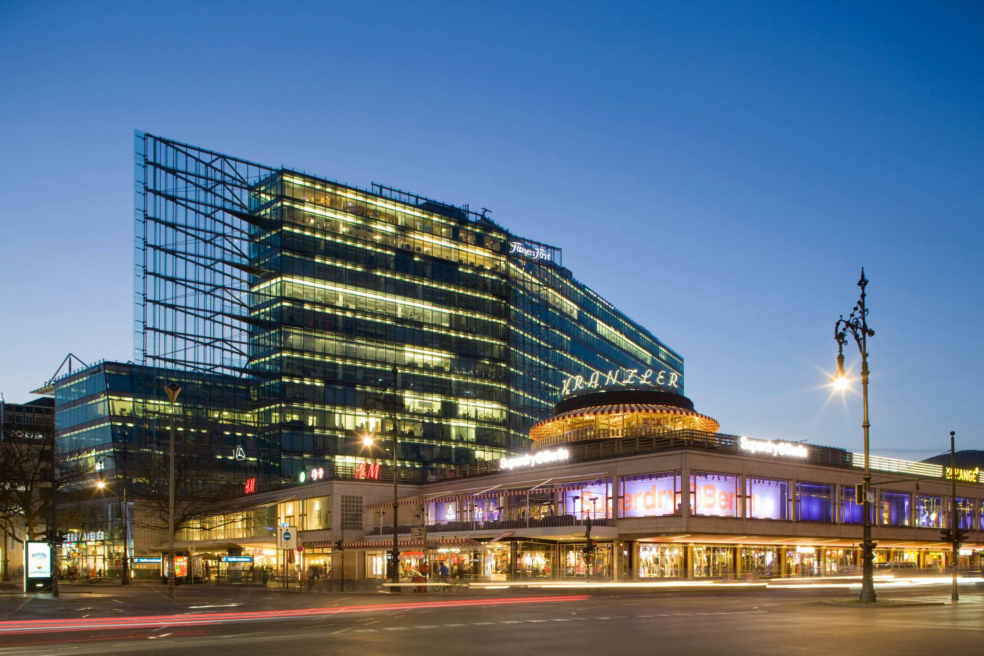 bývalá kavárna Kranzler am Kurfürstendamm