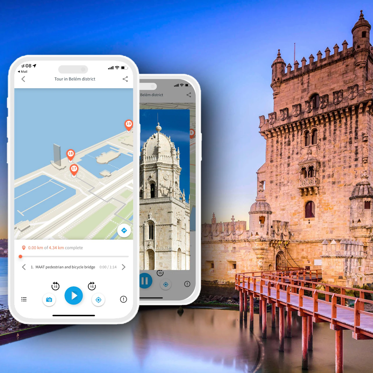 Audio Guide App to Belem District of Lisbon by TouringBee