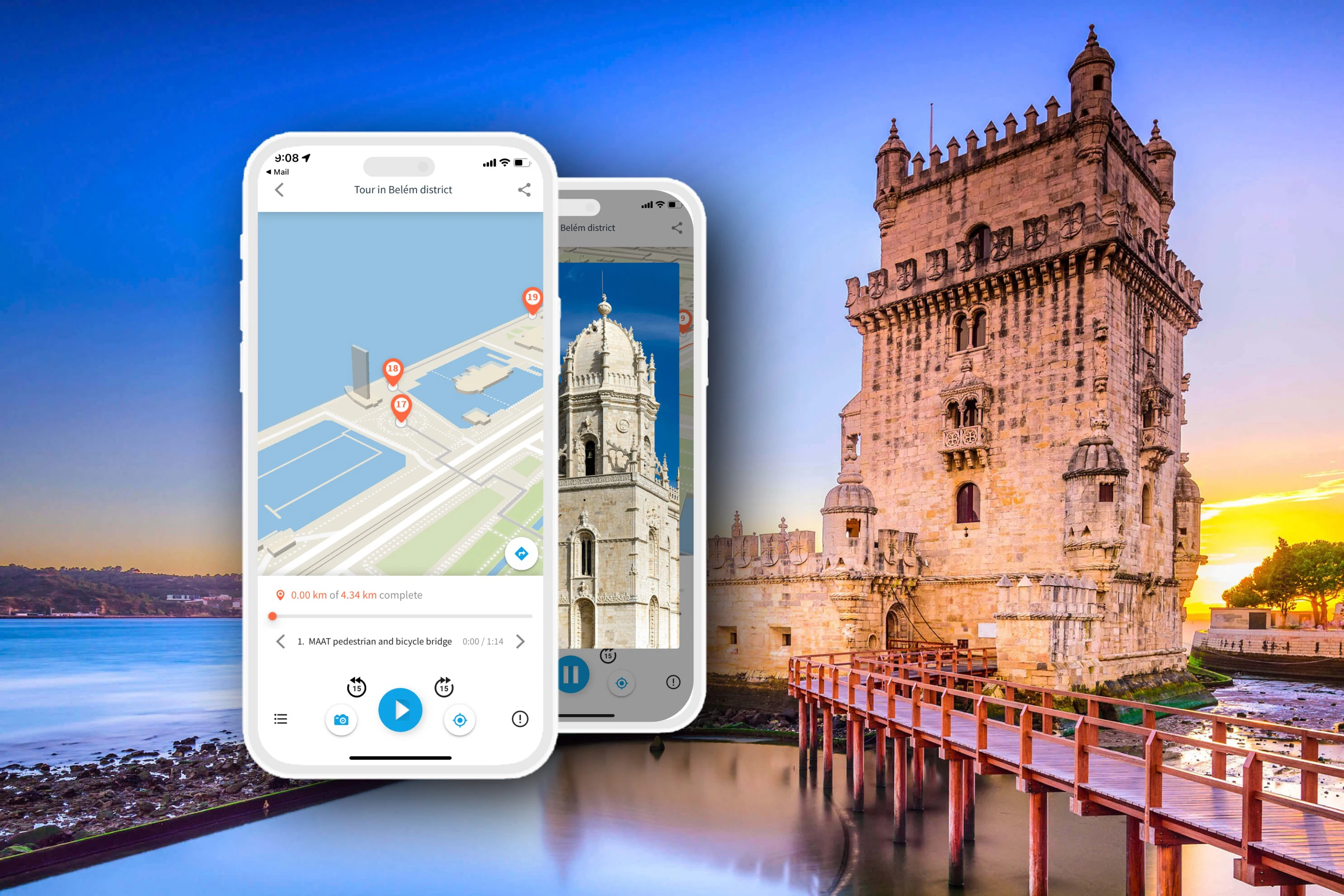 Audio Guide App to Belem District of Lisbon by TouringBee