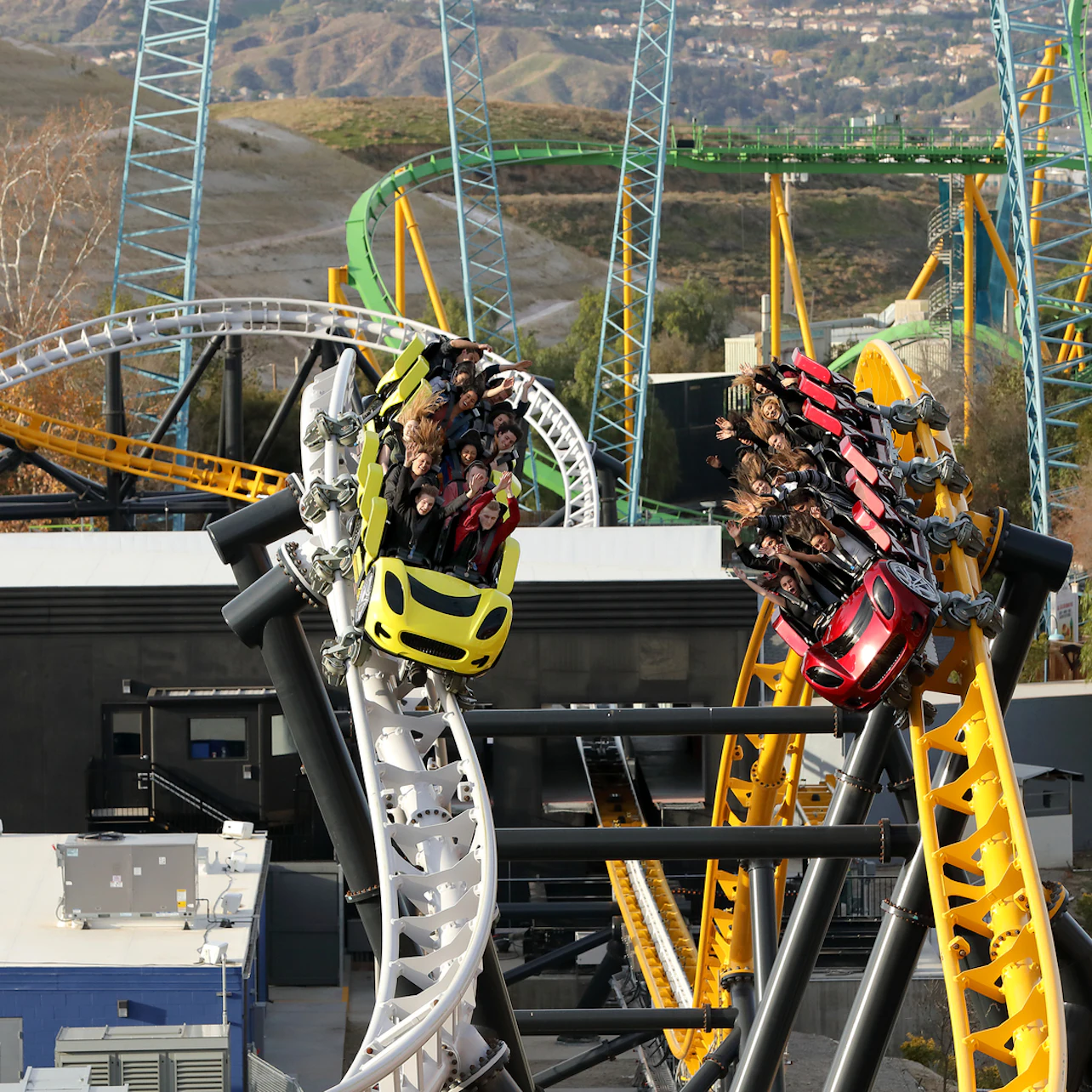 Six Flags Magic Mountain: One Day Ticket in Valencia β Tiqets