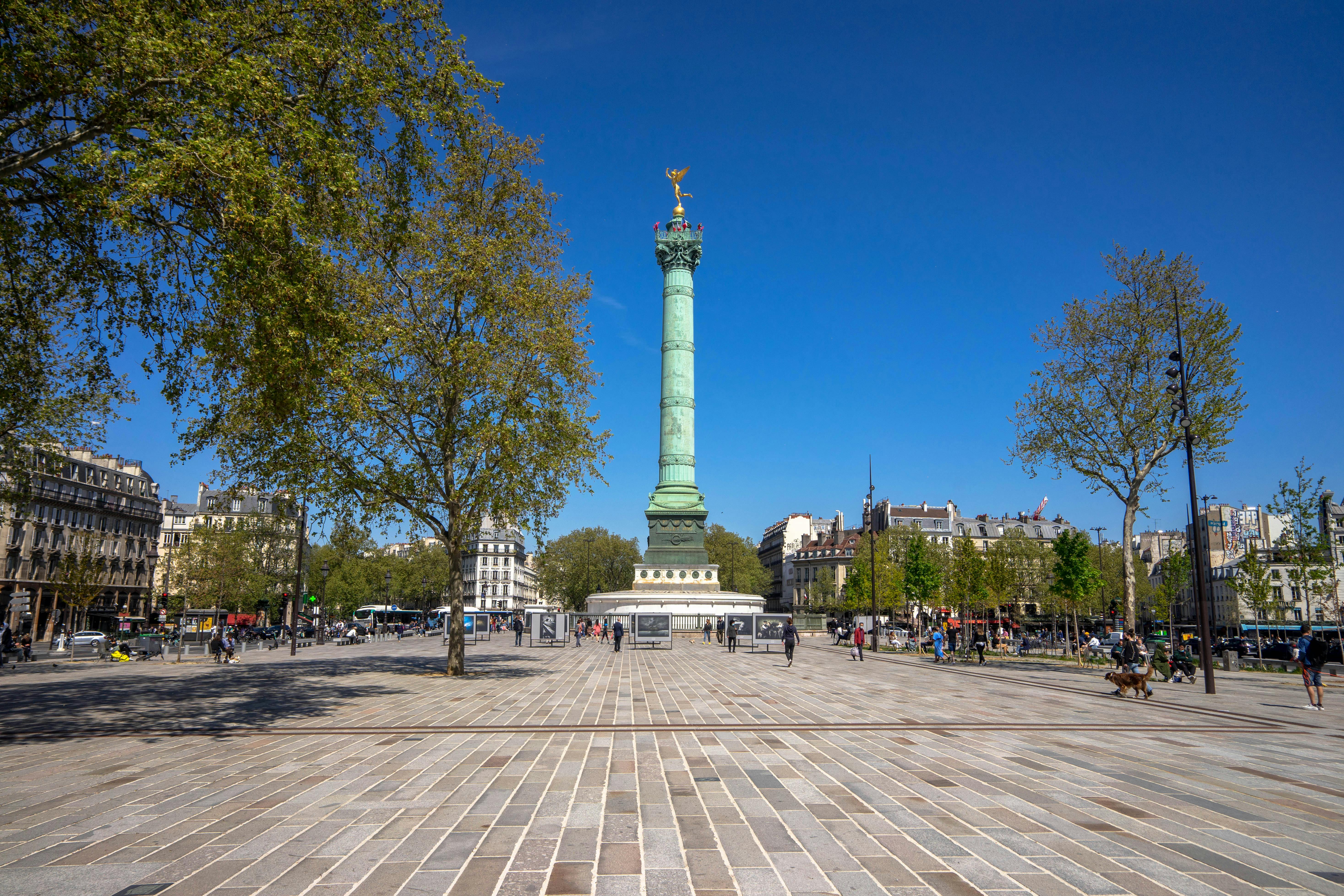 パリ、バスティーユ広場 - 歴史的革命
