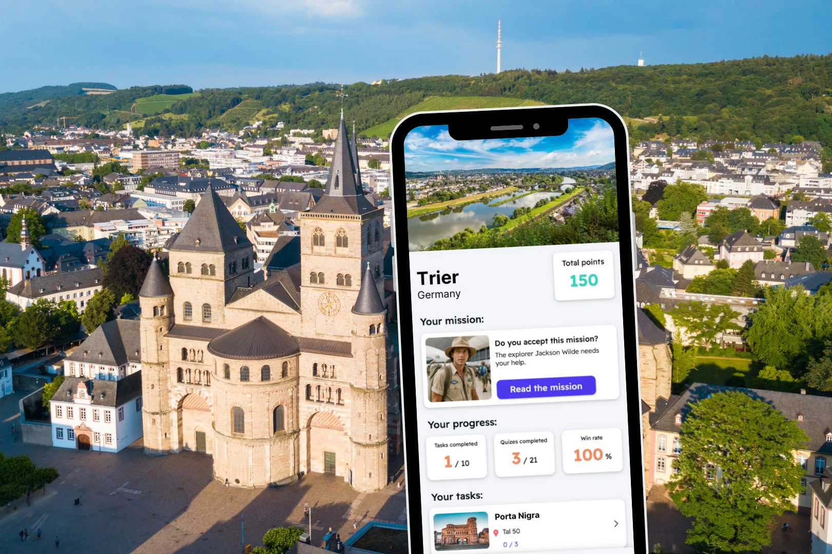 Trier: Jogo de exploração da cidade