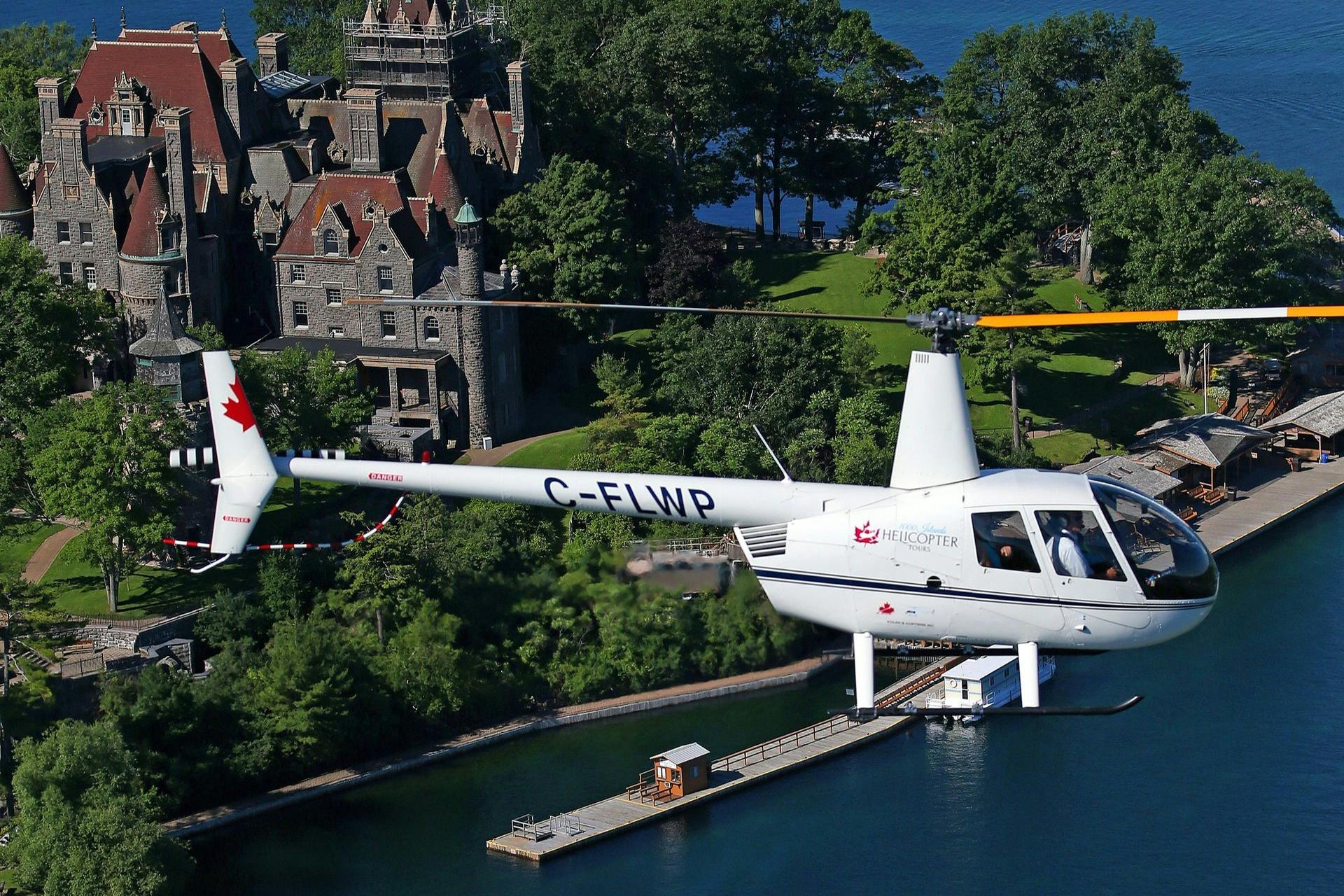 The romance and grandeur of Boldt Castle as seen by air