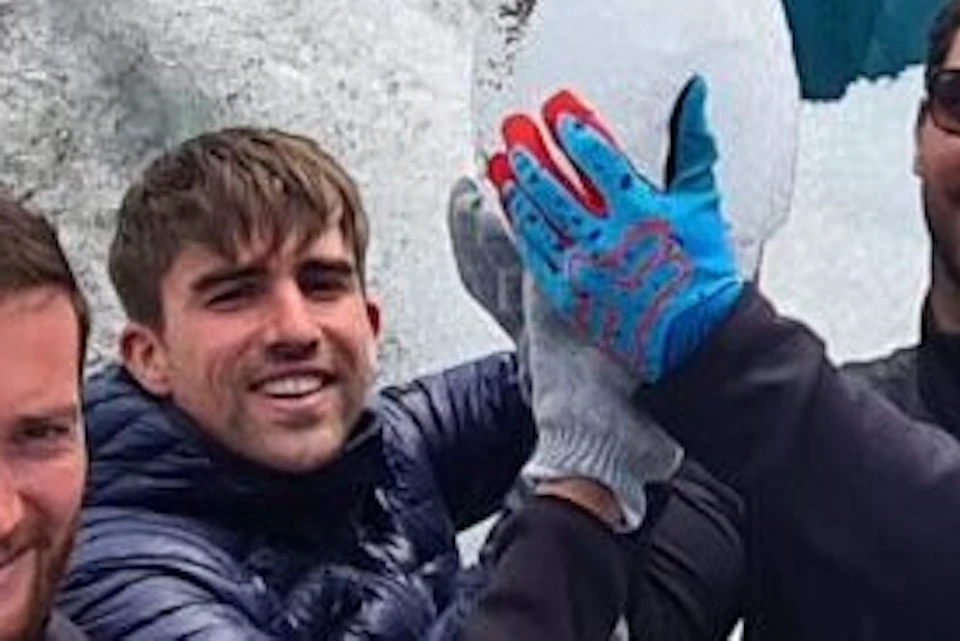 Touch the glacier