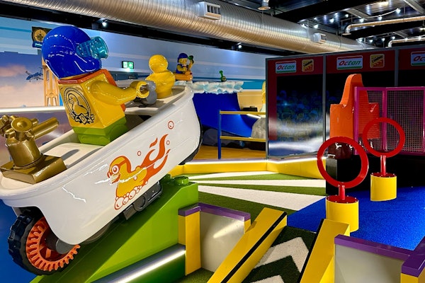 Mini Golf Legoland Indoor Mario Falcone Attends Worlds First Lego