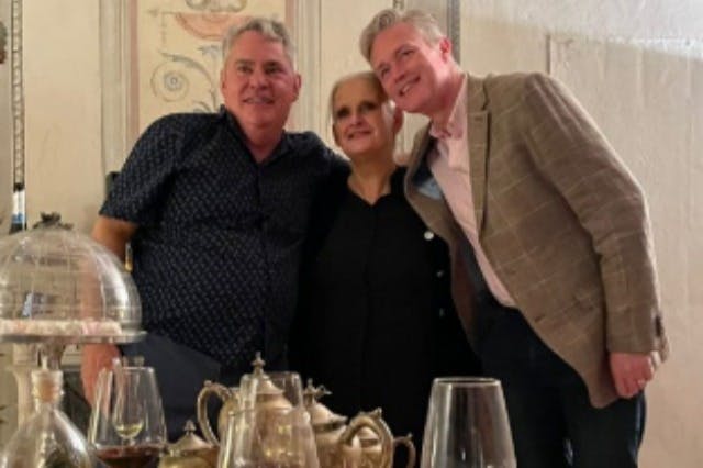 People doing wine tasting