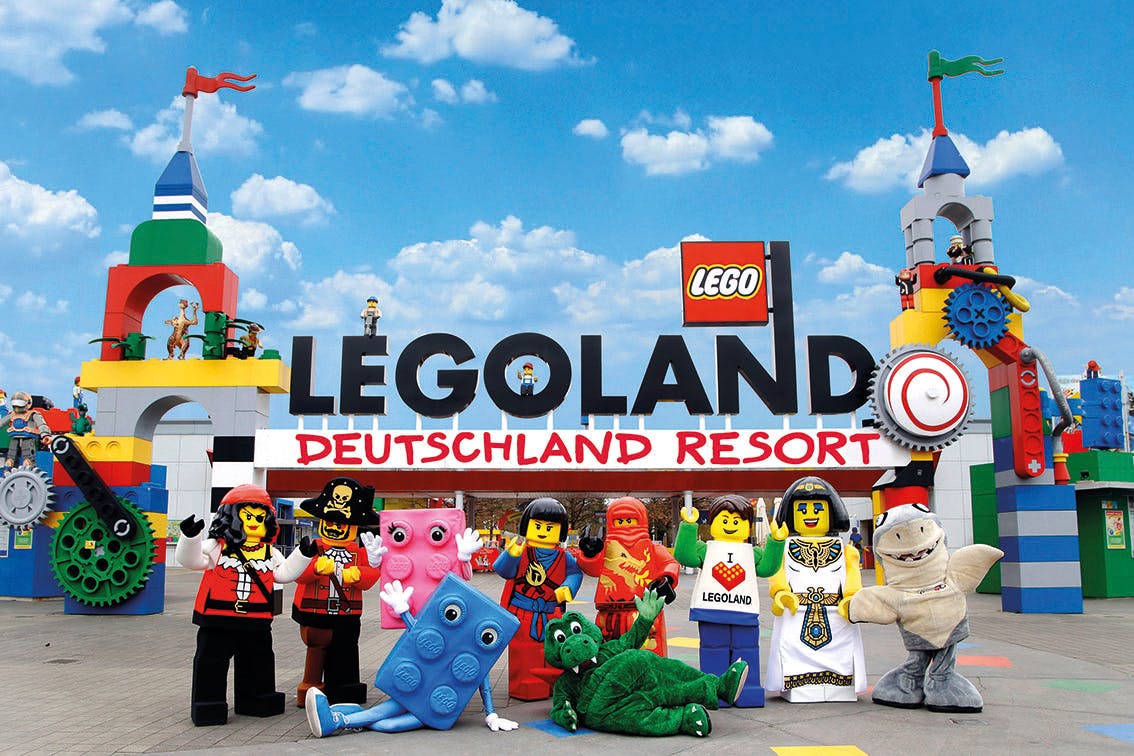 Image of LEGOLAND® Deutschland Resort entrance and characters