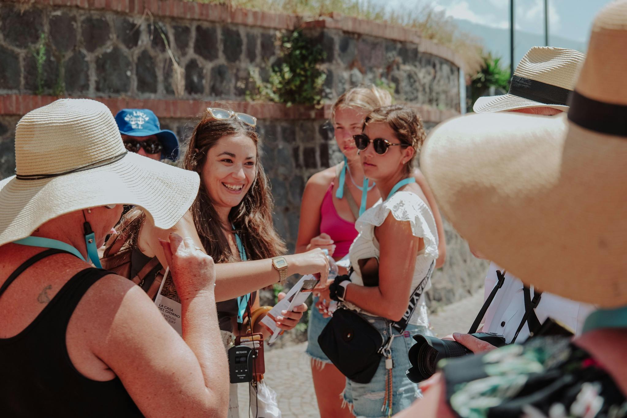 Our guide meeting the travelers