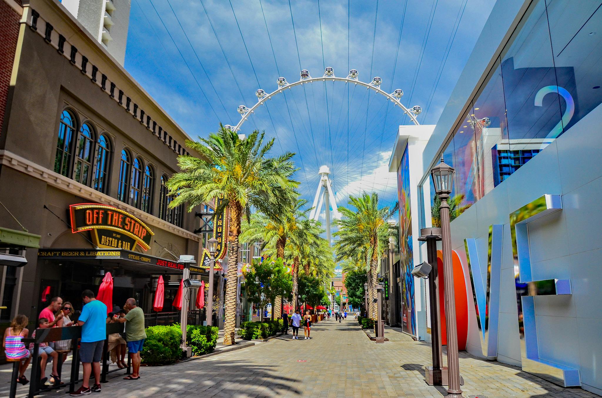 The LINQ Promenade in Las Vegas