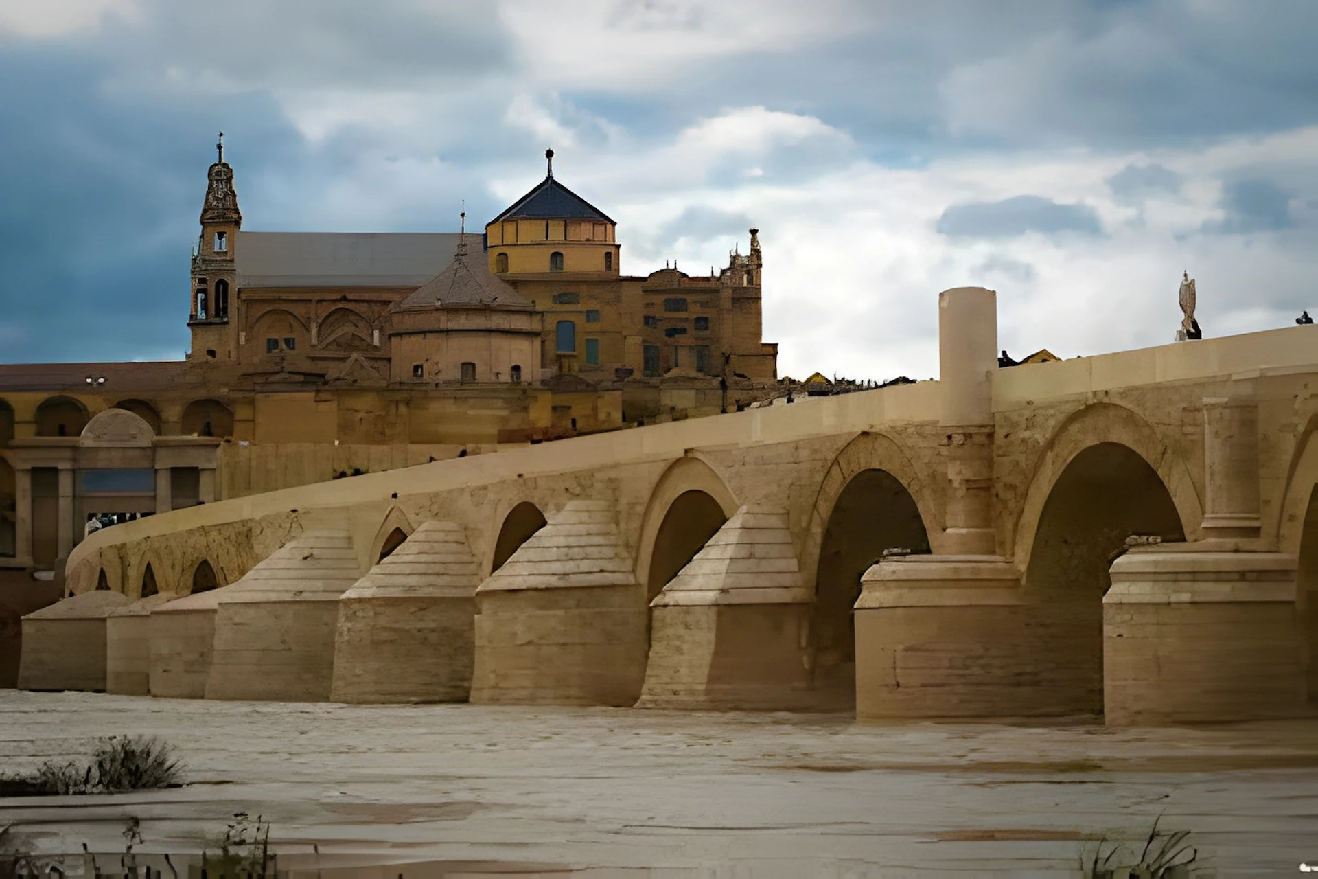 Roman bridge and mosque