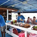 Enjoy a light lunch on the escort boat