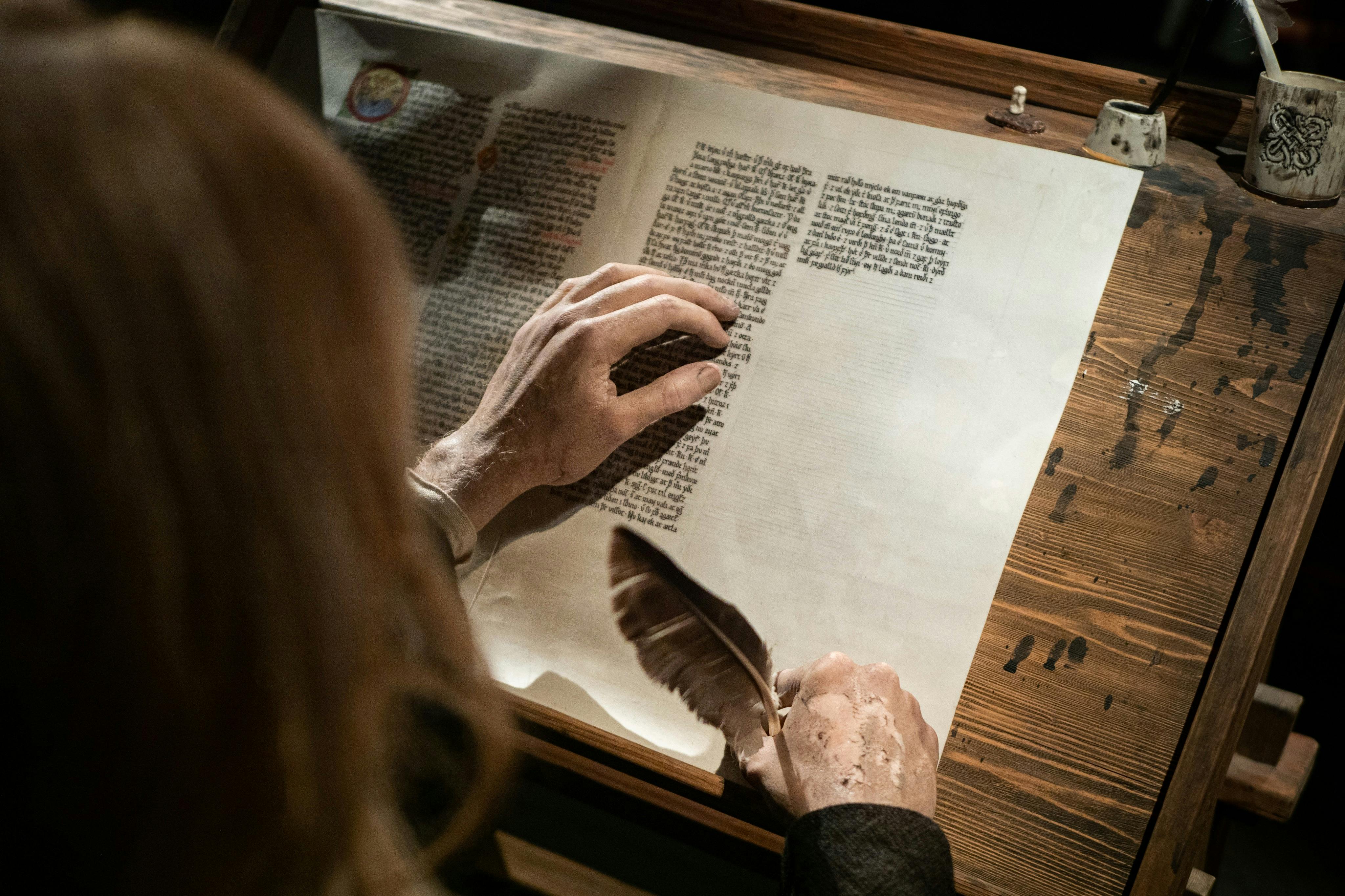 Écrivain au travail