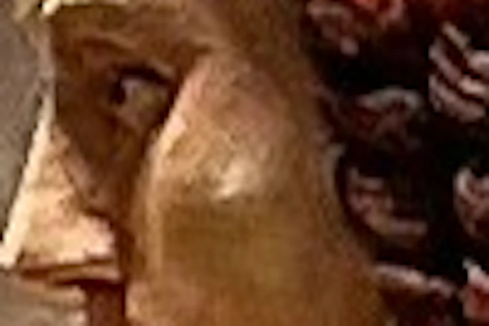 Part from the tree of life where Eve receives the forbidden fruit