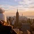 Beanie photographer of NYC skyline