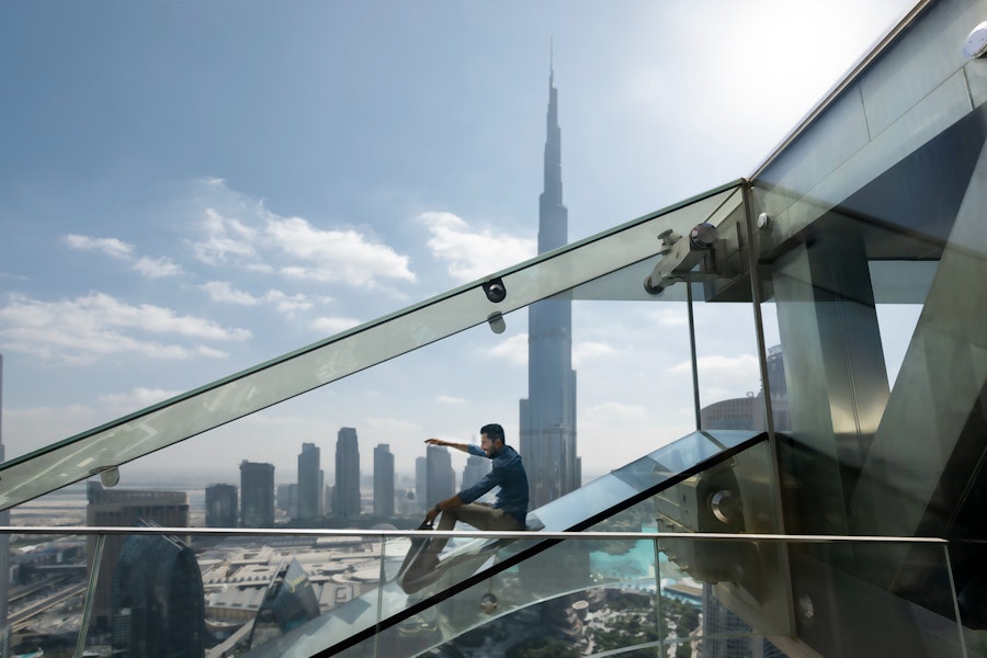 Dubai Sky Views Observatory Tickets + Glass Slide, Meal and Souvenir