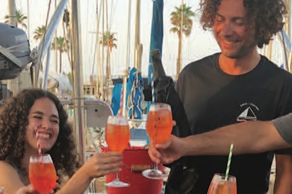 aperitif on a boat