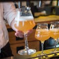 Craft beers on tap, prepared with much love
