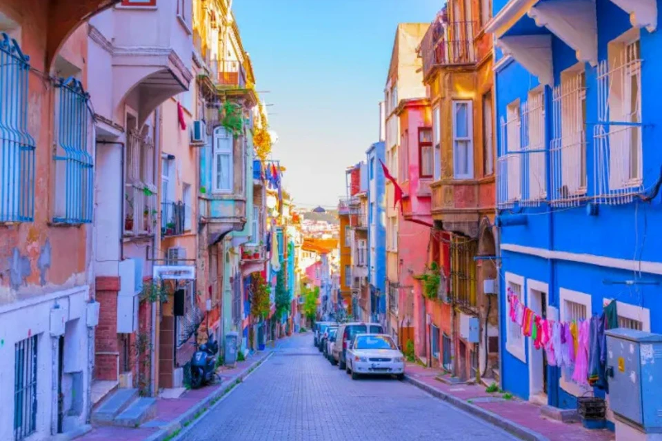 The text "Balat" is not in a foreign language that requires translation. It is a district in Istanbul, Turkey.