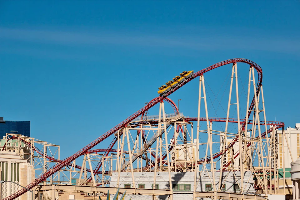 The Big Apple Roller Coaster at New York New York Resort & Casino