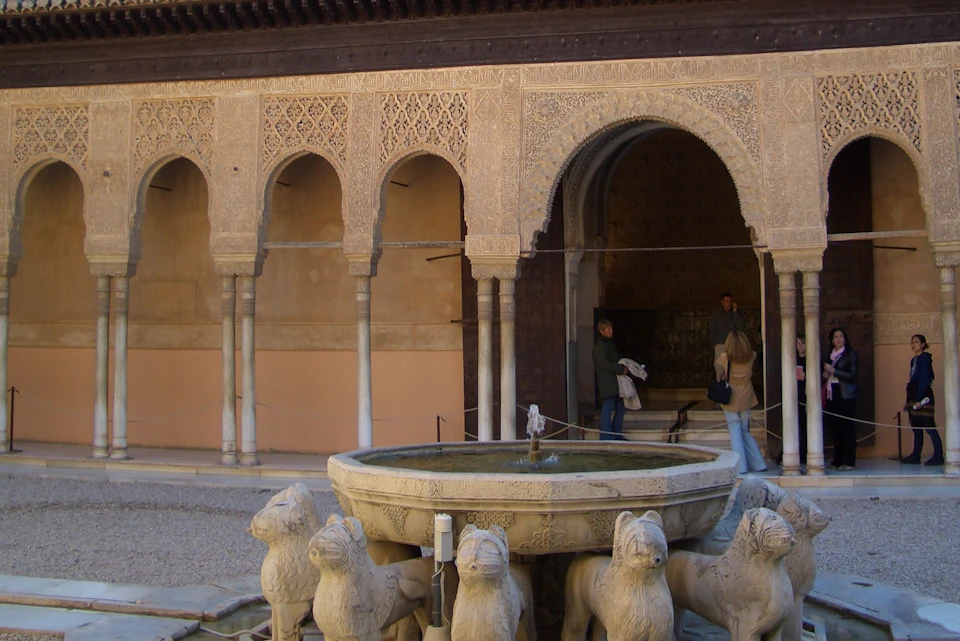 The emblematic Courtyard of the Lions